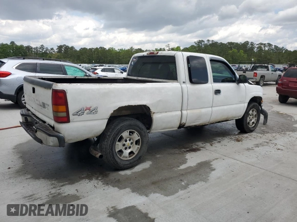 2002 Chevrolet Silverado 1500 LS with VIN 2GCEK19V821255524, listed as a Copart auction lot 52390605 with Not Provided miles and Salvage Title. Bid and sale history available at DreamBid. Image 3.