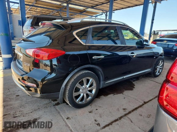 2017 Infiniti QX50 with VIN JN1BJ0RP0HM384262, listed as a Copart auction lot 59692955 with 101,846 mi miles and Salvage title. Bid and sale history available at DreamBid. Image 3.