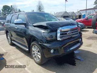 2008 Toyota Sequoia Ltd with VIN 5TDZY68A58S014002, listed as a IAAI auction lot 41815633 with 90,844 mi miles. Bid and sale history available at carsss.com. Image 1.