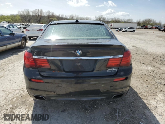 2013 BMW 7 Series 750i with VIN WBAYA8C58DC996493, listed as a Copart auction lot 51622225 with 155,519 mi miles and Clean Title. Bid and sale history available at DreamBid. Image 6.