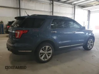 2018 Ford Explorer Limited with VIN 1FM5K8F83JGC77841, listed as a Copart auction lot 51765965 with 145,624 mi miles and Salvage Title. Bid and sale history available at carsss.com. Image 3.