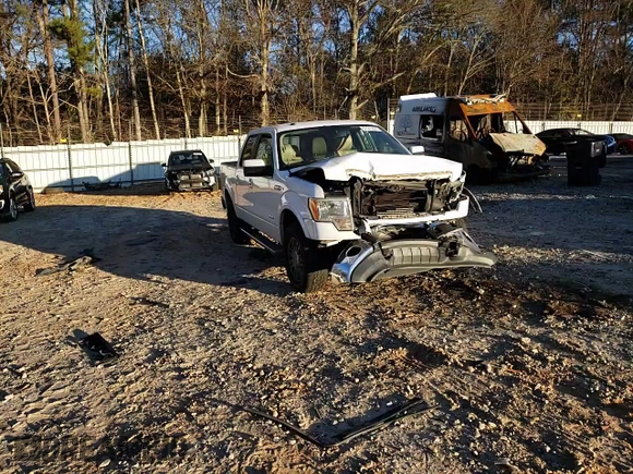 2012 Ford F-150 XL with VIN 1FTFW1ETXCFC89424, listed as a Copart auction lot 87043494 with Not provided miles and Salvage title. Bid and sale history available at DreamBid. Image 11.