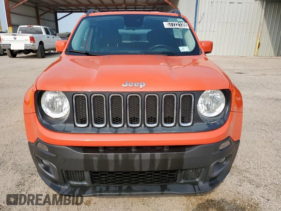 2017 Jeep Renegade Latitude z VIN ZACCJBBB5HPF26425, wystawiony jako Copart lot #57722135 z przebiegiem 59 225 mil mil oraz Czysty tytuł • Clean title. Historia ofert i sprzedaży dostępna na DreamBid. Obrazek 5.