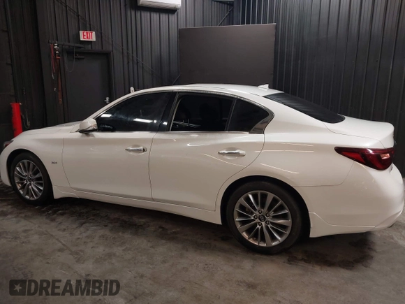 2020 Infiniti Q50 Luxe with VIN JN1EV7AR4LM251732, listed as a IAAI auction lot 41482077 with 12,799 mi miles and . Bid and sale history available at DreamBid. Image 3.