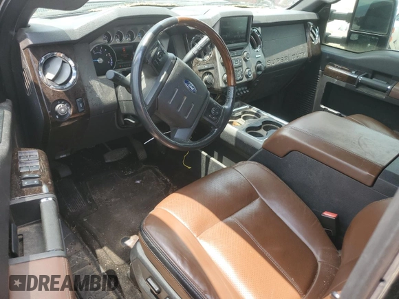 2016 Ford F-350 Platinum with VIN 1FT8W3BT9GEA11859, listed as a Copart auction lot 53044965 with 130,841 mi miles and Salvage Title. Bid and sale history available at DreamBid. Image 8.