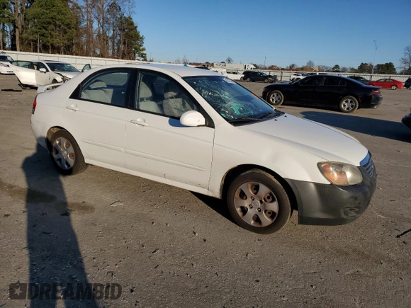 2009 Kia Spectra EX z VIN KNAFE222395623700, wystawiony jako Copart lot #86279424 z przebiegiem 195 991 mil mil oraz Szkoda całkowita • Salvage title. Historia ofert i sprzedaży dostępna na DreamBid. Obrazek 4.