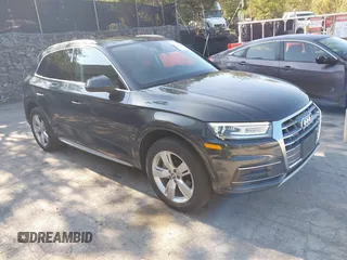 2019 Audi Q5 Premium with VIN WA1ANAFY3K2141963, listed as a IAAI auction lot 42714608 with 45,656 mi miles and . Bid and sale history available at DreamBid. Image 1.