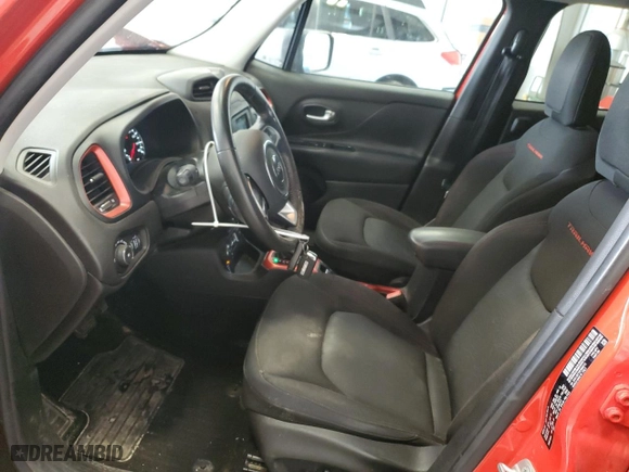 2015 Jeep Renegade Trailhawk with VIN ZACCJBCT0FPB66713, listed as a Copart auction lot 50177745 with 168,324 mi miles and Non Repairable. Bid and sale history available at carsss.com. Image 7.