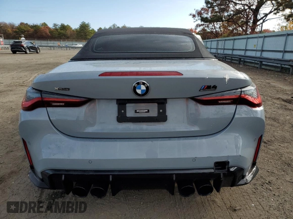 2024 BMW M4 Competition xDrive with VIN WBS33BA05RCN54847, listed as a Copart auction lot 76972564 with 9,527 mi miles and Salvage Title. Bid and sale history available at carsss.com. Image 6.