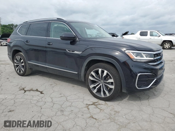2022 Volkswagen Atlas SEL Premium R-Line with VIN 1V2FR2CA7NC518322, listed as a Copart auction lot 57671035 with 61,653 mi miles and Clean title. Bid and sale history available at DreamBid. Image 4.