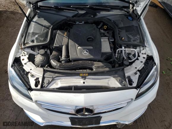 2018 Mercedes-Benz C-Class C 300 with VIN WDDWF4KB8JR348548, listed as a Copart auction lot 47240525 with 91,347 mi miles and Salvage Title. Bid and sale history available at carsss.com. Image 11.