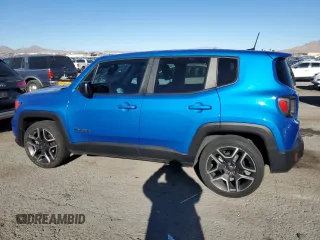 2020 Jeep Renegade Jeepster z VIN ZACNJAAB4LPL94302, wystawiony jako Copart lot #50396095 z przebiegiem 60 929 mil mil oraz Szkoda całkowita • Salvage title. Historia ofert i sprzedaży dostępna na DreamBid. Obrazek 2.