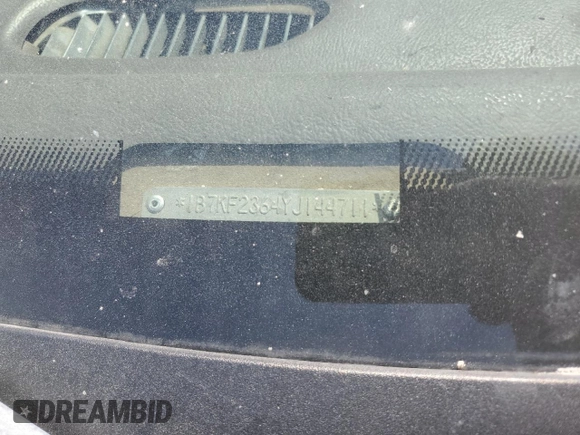 2000 Dodge 2500 with VIN 1B7KF2364YJ144711, listed as a Copart auction lot 58065994 with Not provided miles and Salvage title. Bid and sale history available at DreamBid. Image 12.