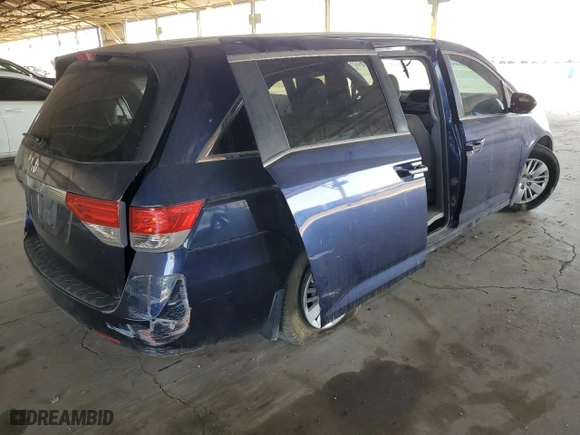 2016 Honda Odyssey LX with VIN 5FNRL5H26GB136369, listed as a Copart auction lot 51800515 with 126,782 mi miles and Salvage Title. Bid and sale history available at carsss.com. Image 3.