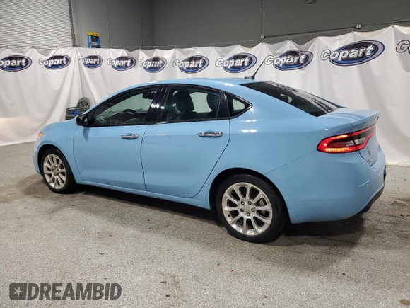 2013 Dodge Dart Limited with VIN 1C3CDFCH7DD226447, listed as a Copart auction lot 59842915 with 58,222 mi miles and Clean title. Bid and sale history available at DreamBid. Image 2.