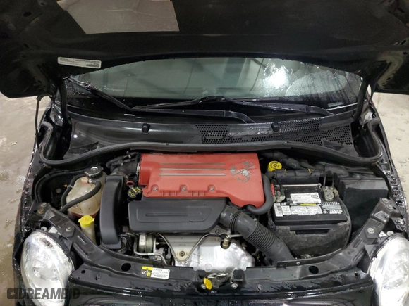 2017 FIAT 500 Abarth with VIN 3C3CFFFH4HT515419, listed as a Copart auction lot 88055005 with NaN miles and Salvage Title. Bid and sale history available at carsss.com. Image 11.