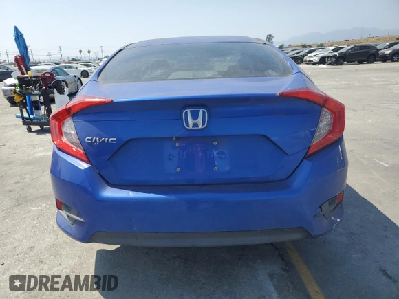 2017 Honda Civic LX with VIN 19XFC2F57HE222022, listed as a Copart auction lot 59983835 with 129,119 mi miles and Salvage title. Bid and sale history available at DreamBid. Image 6.