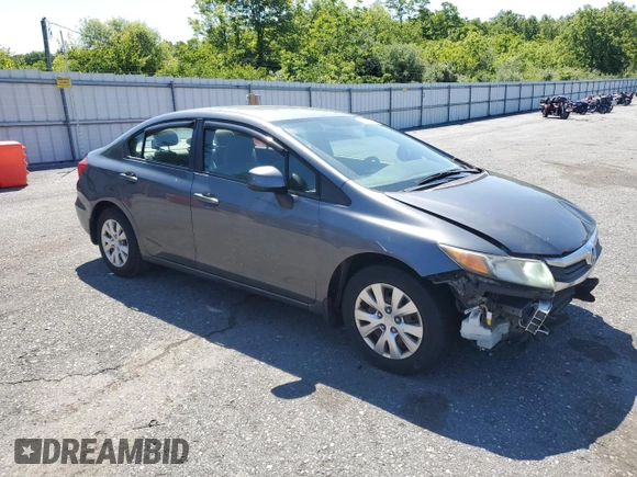 2012 Honda Civic LX z VIN 19XFB2F55CE360542, wystawiony jako Copart lot #59077995 z przebiegiem 139 751 mil mil oraz Szkoda całkowita • Salvage title. Historia ofert i sprzedaży dostępna na DreamBid. Obrazek 4.