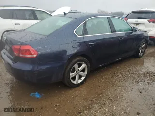 2013 Volkswagen Passat SE w/Sunroof with VIN 1VWBH7A37DC085293, listed as a Copart auction lot 43170875 with 93,816 mi miles and Salvage Title. Bid and sale history available at carsss.com. Image 3.