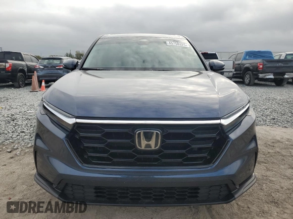 2025 Honda CR-V EX with VIN 7FARS4H46SE005308, listed as a Copart auction lot 45758325 with 5,158 mi miles and Salvage Title. Bid and sale history available at DreamBid. Image 5.