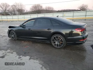 2020 Audi A8 L with VIN WAU8EAF82LN004241, listed as a Copart auction lot 86250664 with 0 mi miles and Salvage Title. Bid and sale history available at carsss.com. Image 2.