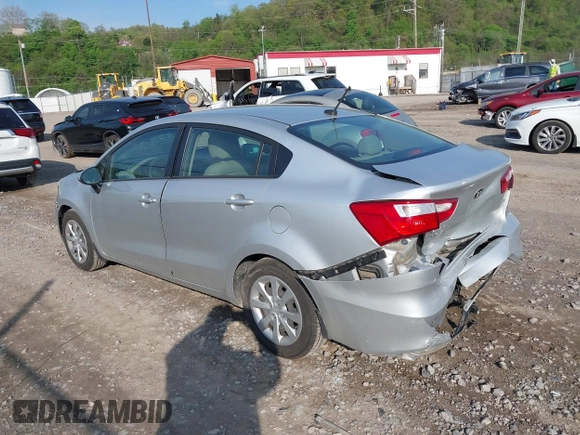 2016 Kia Rio LX with VIN KNADM4A34G6691074, listed as a IAAI auction lot 42165834 with 61,161 mi miles and . Bid and sale history available at DreamBid. Image 6.