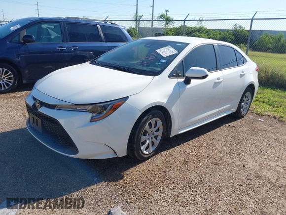 2022 Toyota Corolla LE with VIN JTDEPMAE9NJ202453, listed as a IAAI auction lot 41962121 with 41,289 mi miles and . Bid and sale history available at DreamBid. Image 2.