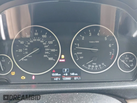 2013 BMW 3 Series 328i xDrive with VIN WBA3B3G50DNR81124, listed as a IAAI auction lot 41087933 with 133,660 mi miles and . Bid and sale history available at DreamBid. Image 7.