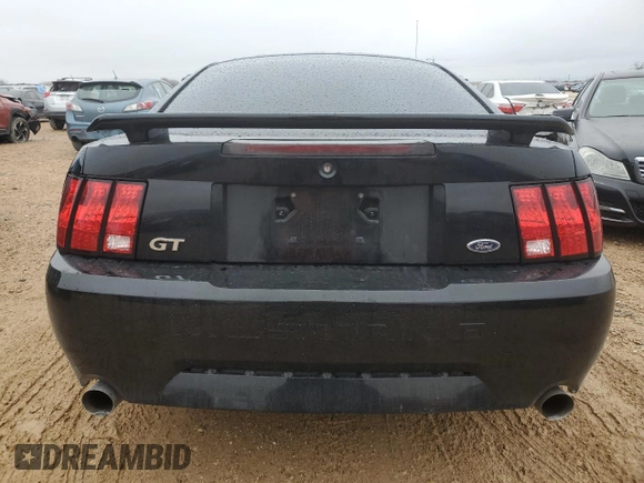 2002 Ford Mustang GT Deluxe with VIN 1FAFP42X42F214888, listed as a Copart auction lot 44379755 with 77,207 mi miles and Salvage Title. Bid and sale history available at carsss.com. Image 6.