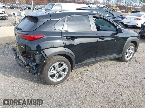 2023 Hyundai Kona SEL with VIN KM8K6CAB7PU038526, listed as a IAAI auction lot 40863364 with 3,642 mi miles and . Bid and sale history available at DreamBid. Image 4.