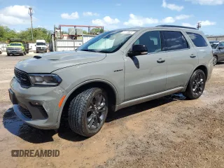 2023 Dodge Durango R/T Plus z VIN 1C4SDHCT3PC634669, wystawiony jako Copart lot #48601745 z przebiegiem 14 507 mil mil oraz Czysty tytuł • Clean title. Historia ofert i sprzedaży dostępna na DreamBid. Obrazek 1.