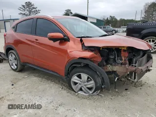 2020 Honda HR-V EX with VIN 3CZRU6H5XLM709982, listed as a Copart auction lot 43223565 with 74,874 mi miles and Salvage Title. Bid and sale history available at carsss.com. Image 4.