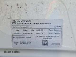 2024 Volkswagen Tiguan SE с VIN 3VV3B7AX0RM096462, выставлен на аукционе IAAI как лот 42844462 с пробегом 33 442 миль миль и . История ставок и продаж доступна на DreamBid. Изображение 19.