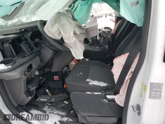 2023 Ford Transit Cargo with VIN 1FTBR1Y86PKB57061, listed as a Copart auction lot 82425824 with Not Provided miles and Salvage Title. Bid and sale history available at DreamBid. Image 7.