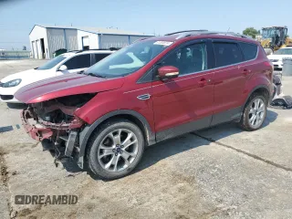 2015 Ford Escape Titanium with VIN 1FMCU9J91FUA67240, listed as a Copart auction lot 61858874 with 168,294 mi miles and Salvage Title. Bid and sale history available at carsss.com. Image 1.