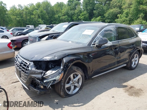 2023 Audi Q5 Premium with VIN WA1ABAFY2P2001869, listed as a IAAI auction lot 42401337 with 25,256 mi miles and . Bid and sale history available at DreamBid. Image 2.