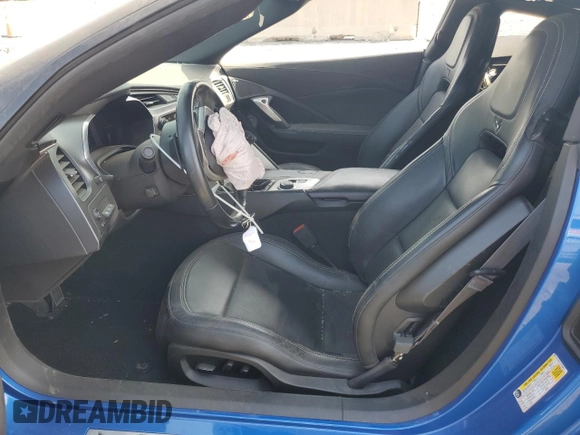 2015 Chevrolet Corvette Z51 2LT с VIN 1G1YJ2D71F5103872, выставлен на аукционе Copart как лот 53157935 с пробегом 19 177 миль миль и Списание • Salvage title. История ставок и продаж доступна на DreamBid. Изображение 7.
