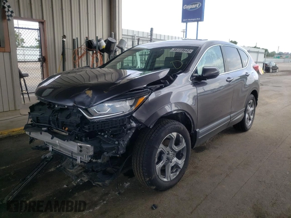 2019 Honda CR-V EX-L with VIN 2HKRW2H80KH632112, listed as a Copart auction lot 56723642 with 36,641 mi miles and . Bid and sale history available at DreamBid. Image 2.
