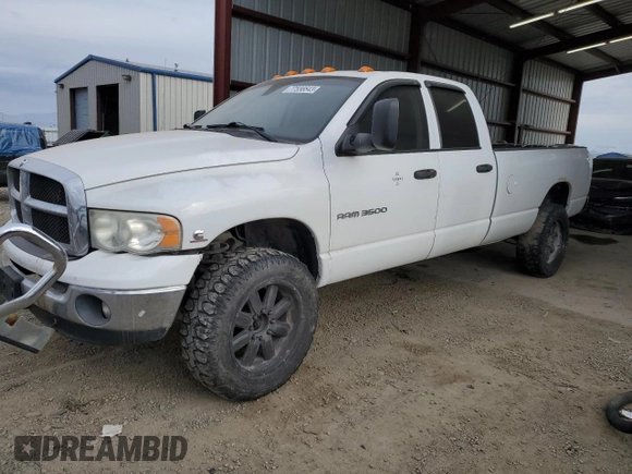 2005 Dodge Ram 3500 SLT with VIN 3D7LS38C25G742125, listed as a Copart auction lot 77556643 with 0 mi miles and Clean Title. Bid and sale history available at carsss.com. Image 1.