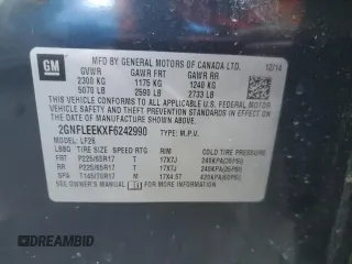 2015 Chevrolet Equinox LS with VIN 2GNFLEEKXF6242990, listed as a Copart auction lot 50948155 with 62,270 mi miles and Clean Title. Bid and sale history available at carsss.com. Image 14.