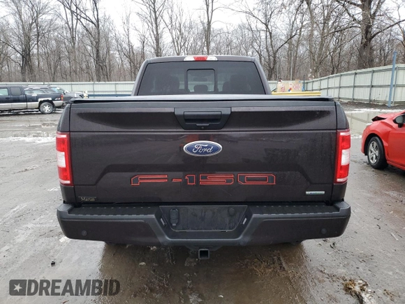 2020 Ford F-150 XL with VIN 1FTEX1EP5LFC02170, listed as a Copart auction lot 85945204 with 43,932 mi miles and Salvage title. Bid and sale history available at DreamBid. Image 6.