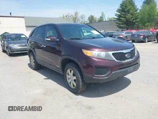 2011 Kia Sorento LX with VIN 5XYKTCA19BG008104, listed as a IAAI auction lot 42250877 with 121,288 mi miles and . Bid and sale history available at DreamBid. Image 1.