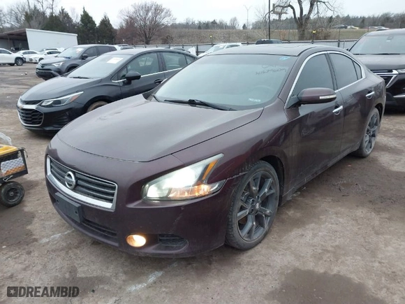 2014 Nissan Maxima 3.5 SV with VIN 1N4AA5AP1EC436216, listed as a IAAI auction lot 41679609 with 163890 miles. Bid and sale history available at carsss.com. Image 6.
