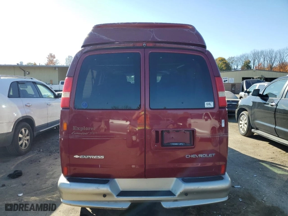 2006 Chevrolet Express Cargo Van YF7 Upfitter with VIN 1GBFG15T261255545, listed as a Copart auction lot 77390434 with 122,760 mi miles and Clean Title. Bid and sale history available at carsss.com. Image 6.