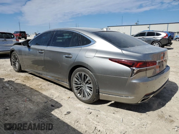 2019 Lexus LS 500 with VIN JTHB51FF8K5007357, listed as a Copart auction lot 46069445 with 78,041 mi miles and Salvage title. Bid and sale history available at DreamBid. Image 2.