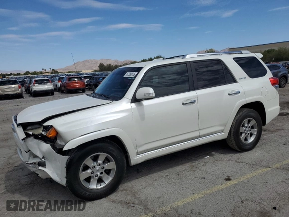 2011 Toyota 4Runner SR5 with VIN JTEZU5JR8B5026322, listed as a Copart auction lot 57356515 with 212,837 mi miles and Salvage title. Bid and sale history available at DreamBid. Image 1.
