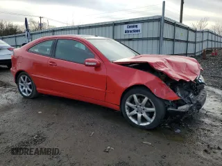 2003 Mercedes-Benz C 230 Kompressor with VIN WDBRN40J23A526300, listed as a Copart auction lot 43702855 with 124,676 mi miles and Salvage title. Bid and sale history available at DreamBid. Image 4.