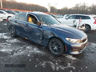 2021 BMW 3 Series 330i xDrive with VIN 3MW5R7J07M8C10185, listed as a IAAI auction lot 41184131 with 39,543 mi miles and . Bid and sale history available at DreamBid. Image 1.