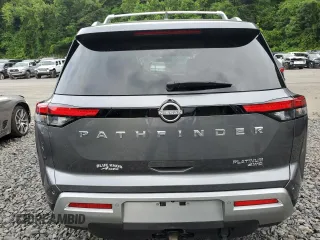 2023 Nissan Pathfinder Platinum with VIN 5N1DR3DK6PC228996, listed as a Copart auction lot 63266985 with 24,356 mi miles and Salvage title. Bid and sale history available at DreamBid. Image 6.