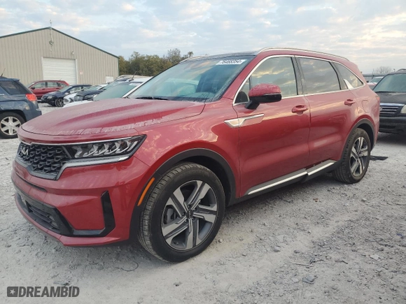 2022 Kia Sorento Hybrid EX with VIN KNDRHDLG2N5093565, listed as a Copart auction lot 76468354 with 58,227 mi miles and Salvage Title. Bid and sale history available at carsss.com. Image 1.